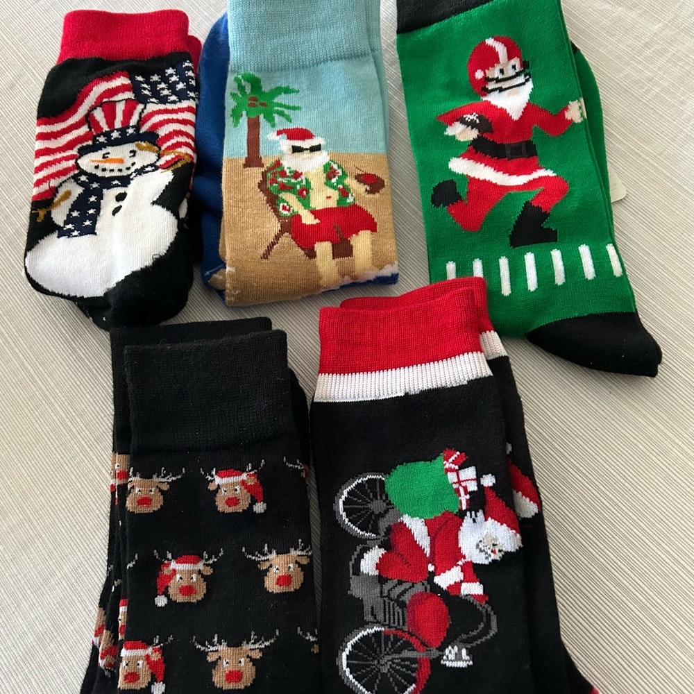 Festive Men's Socks Collection - Multicolor. Make An Offer!!